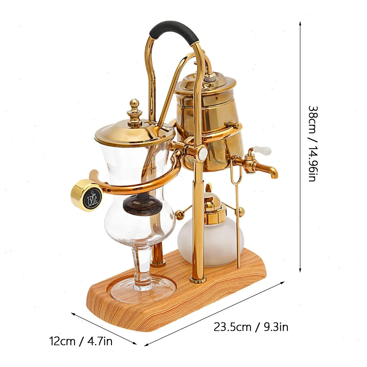 Sweetmile Siphon Coffee Maker With Glass Pot And Steel Filter