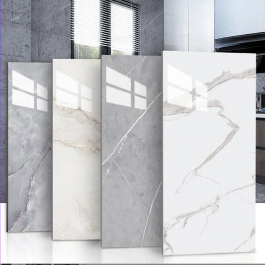 Self-Adhesive Marble PVC Floor Tiles Waterproof Peel Stick Removable