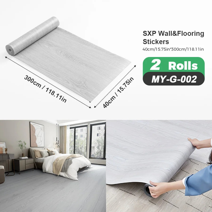 Self Adhesive Wall Floor Sticker Peel And Stick Wood Grain Marble Design