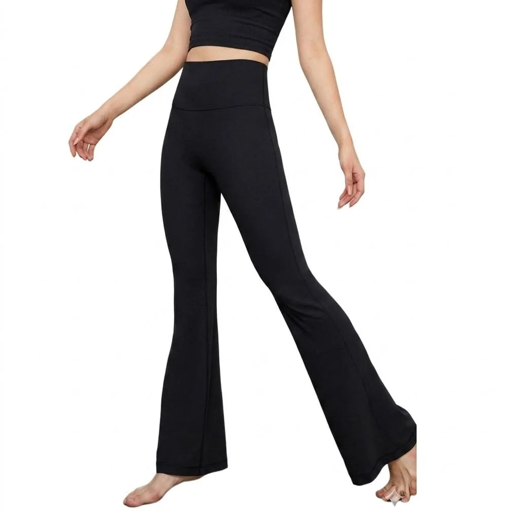 Flared Leggings Women High Waist Yoga Pants Breathable Quick Dry
