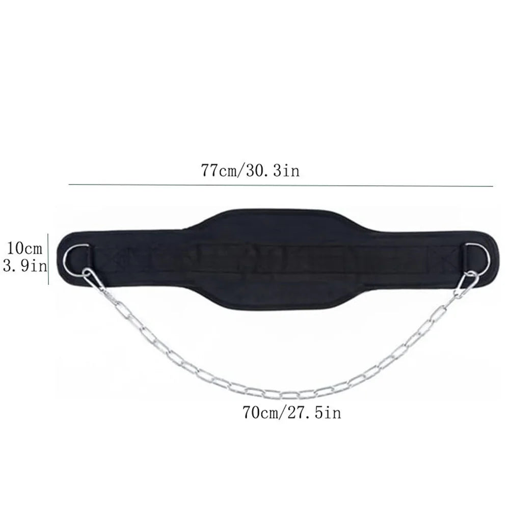 APWIKOGER Weight Lifting Dip Belt With Neoprene Chain