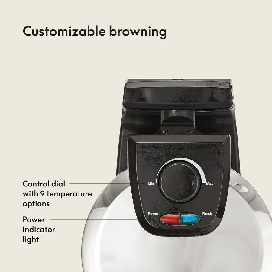 Classic Belgian Waffle Maker With Nonstick Plates And Browning Control