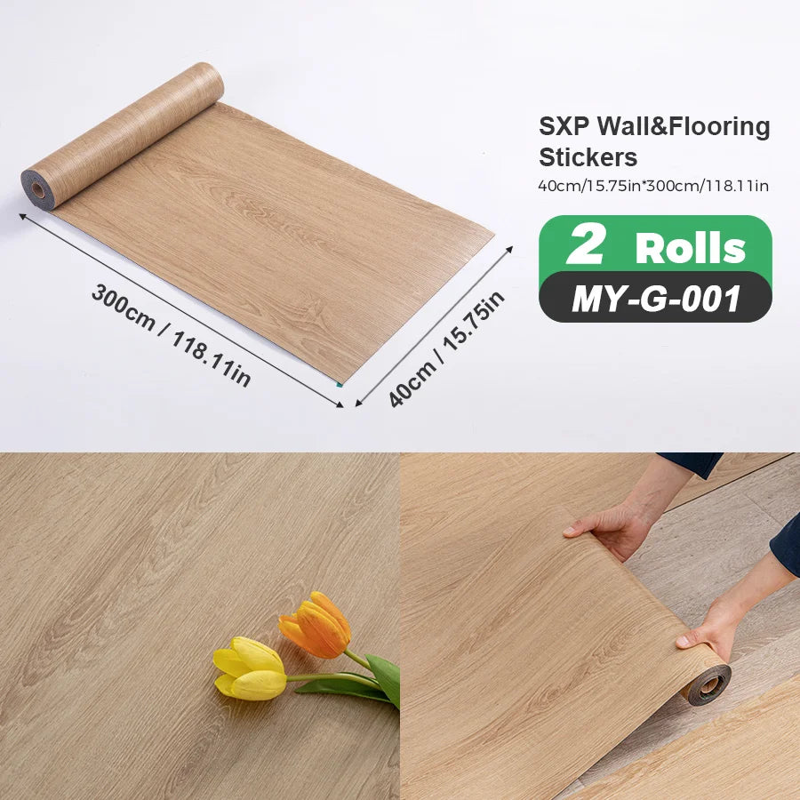 Self Adhesive Wall Floor Sticker Peel And Stick Wood Grain Marble Design