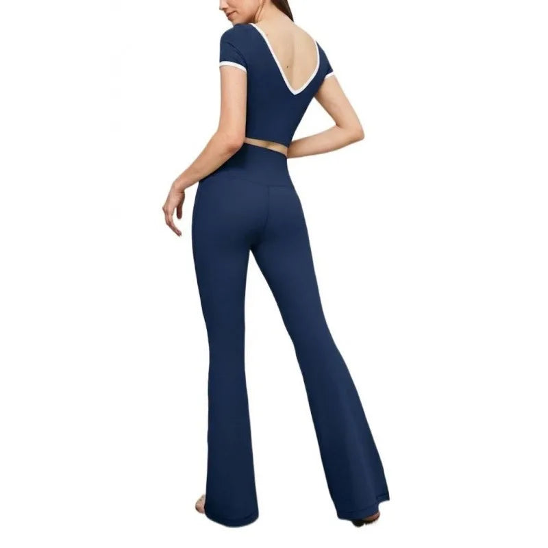 Flared Leggings Women High Waist Yoga Pants Breathable Quick Dry