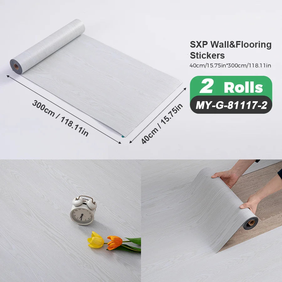 Self Adhesive Wall Floor Sticker Peel And Stick Wood Grain Marble Design