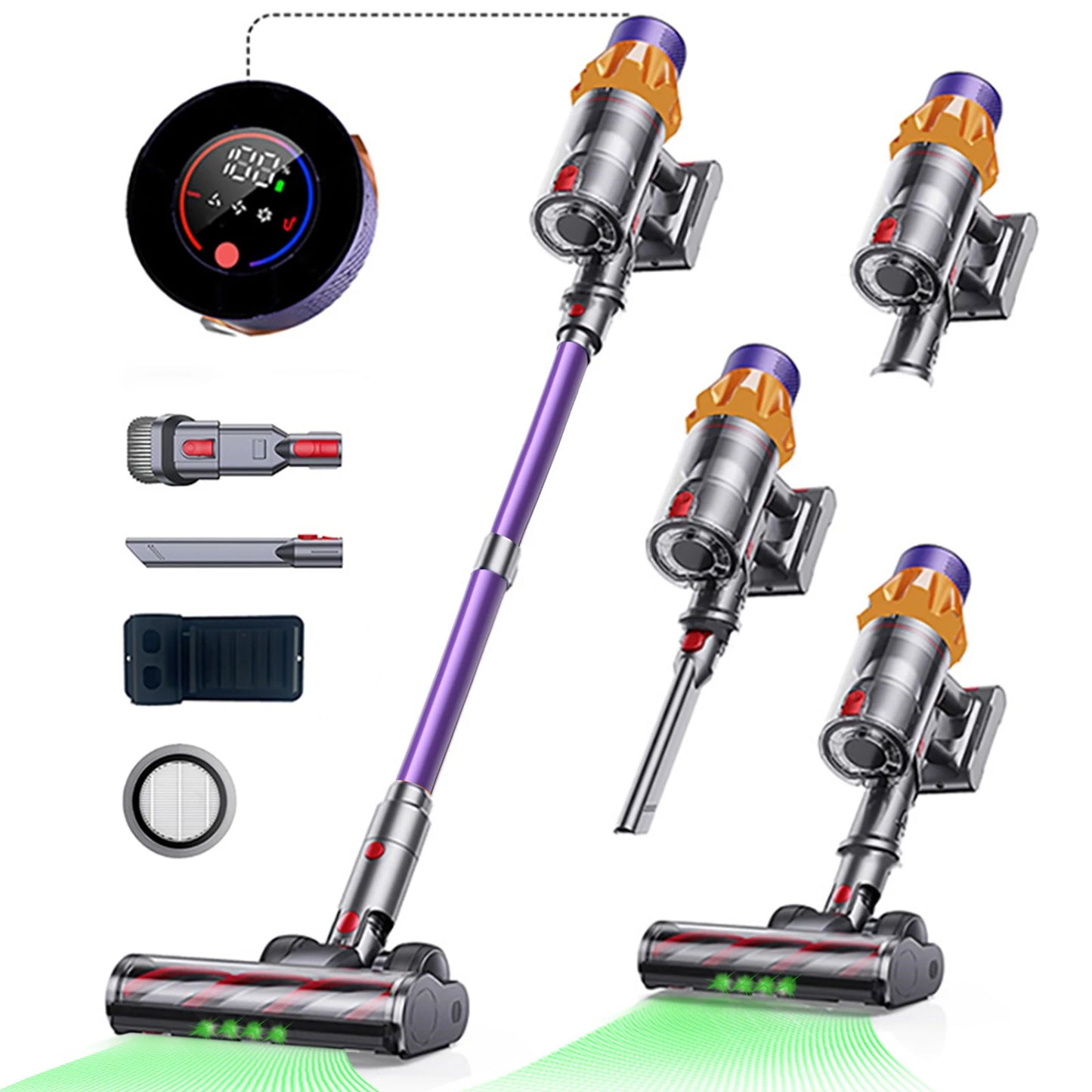 Blossom V18 Cordless Vacuum Cleaner 650W 55000Pa Brushless Motor