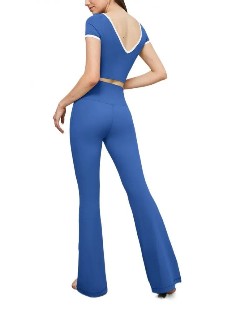 Flared Leggings Women High Waist Yoga Pants Breathable Quick Dry