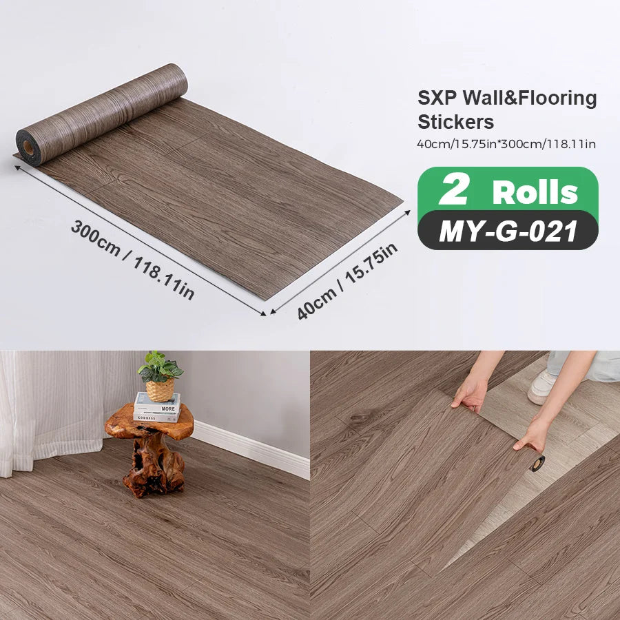 Self Adhesive Wall Floor Sticker Peel And Stick Wood Grain Marble Design