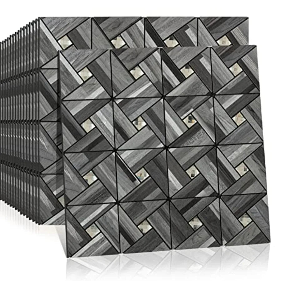 Peel And Stick Backsplash Mosaic Tiles PVC Kitchen Wall Decor