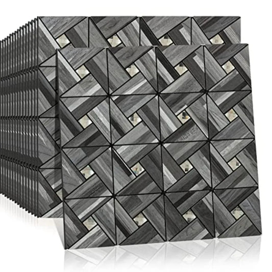 Peel And Stick Backsplash Mosaic Tiles PVC Kitchen Wall Decor