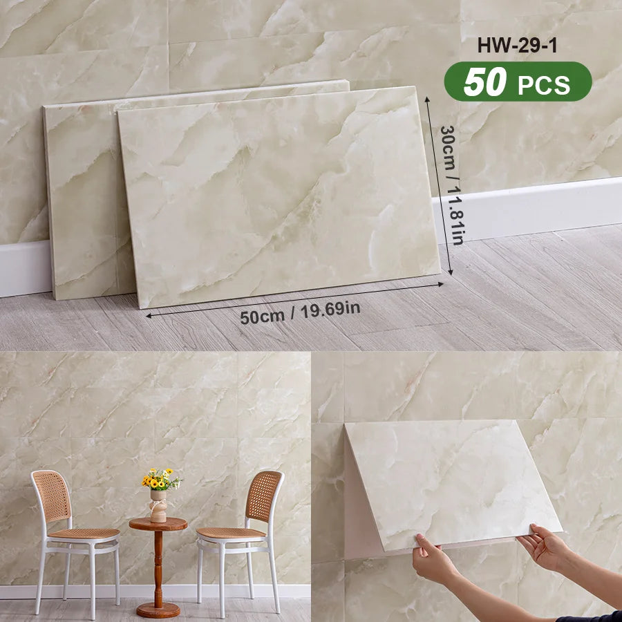 3D Self Adhesive Peel And Stick SXP Wall Tiles For Indoor Walls