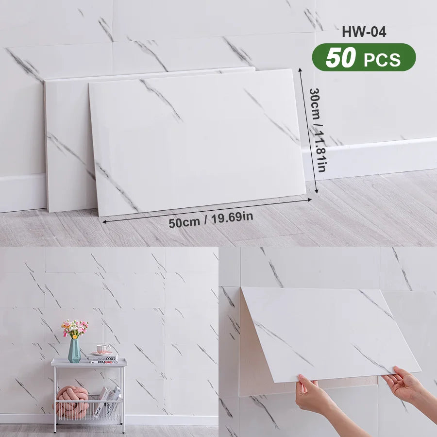 3D Self Adhesive Peel And Stick SXP Wall Tiles For Indoor Walls