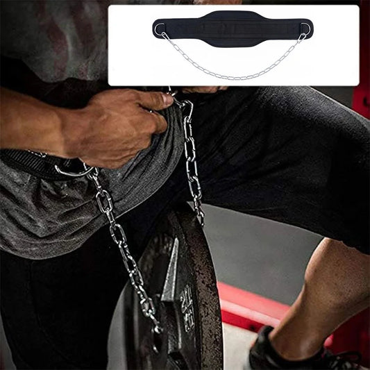 APWIKOGER Weight Lifting Dip Belt With Neoprene Chain
