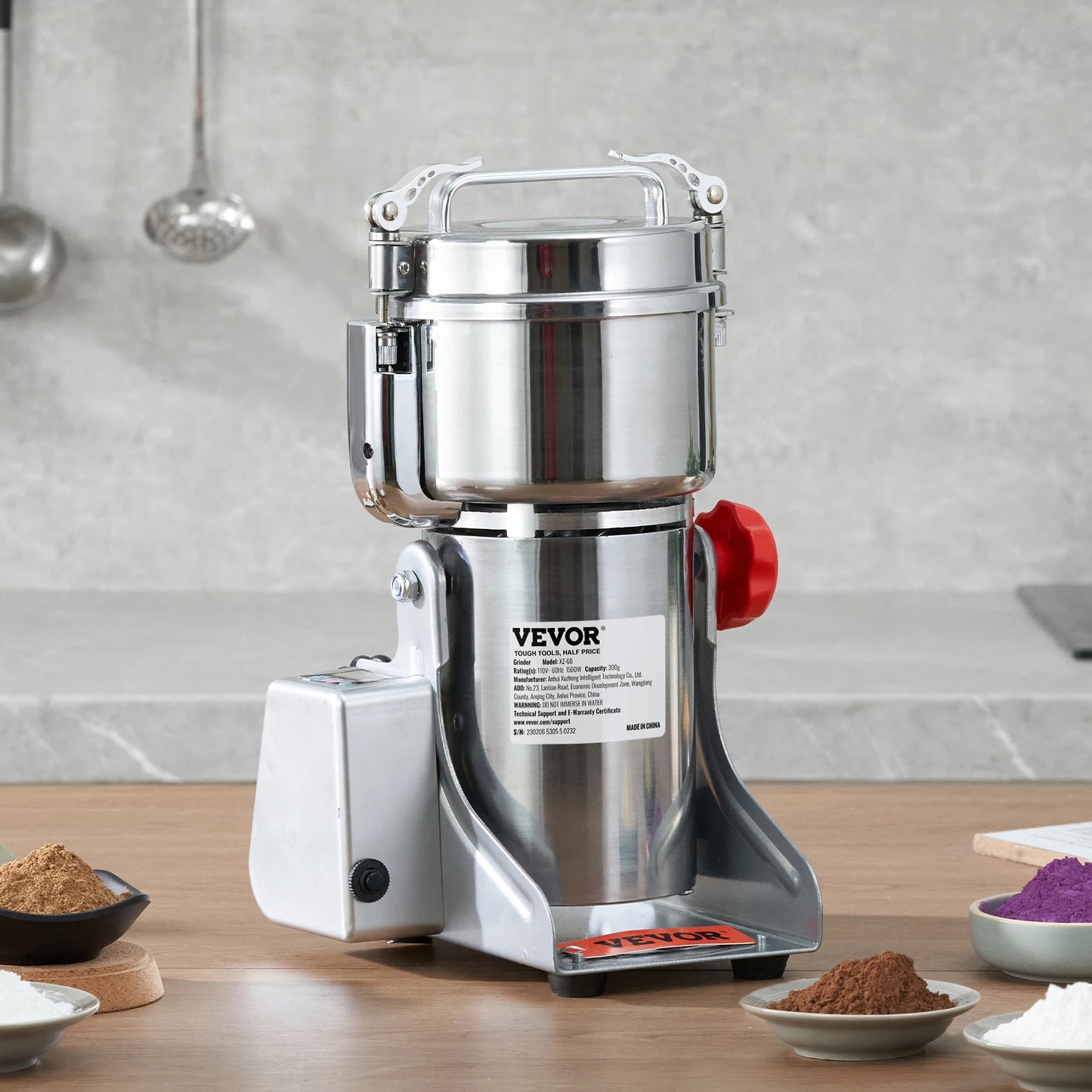 SucceBuy Electric Grain Mill Grinder For Dry Herbs And Spices