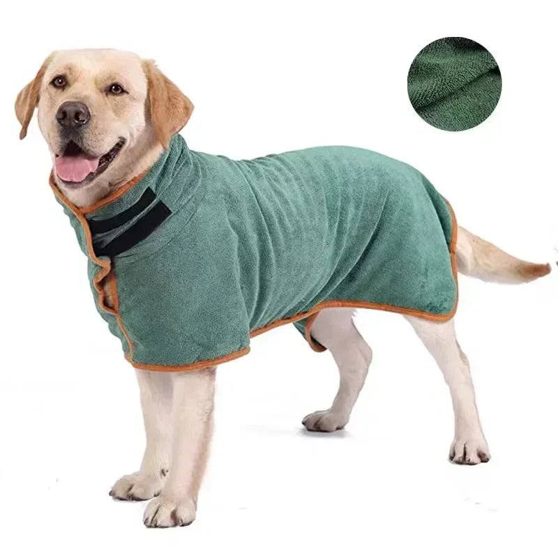 Dog Bathrobe Absorbent Pet Quick Drying Bath Towel For Dogs And Cats