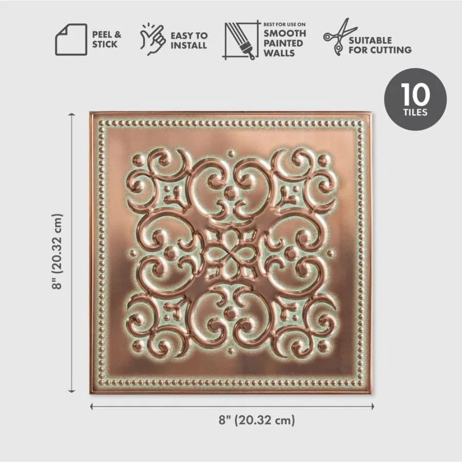 Peel And Stick Aluminum Backsplash Tiles For Kitchen And Bathroom