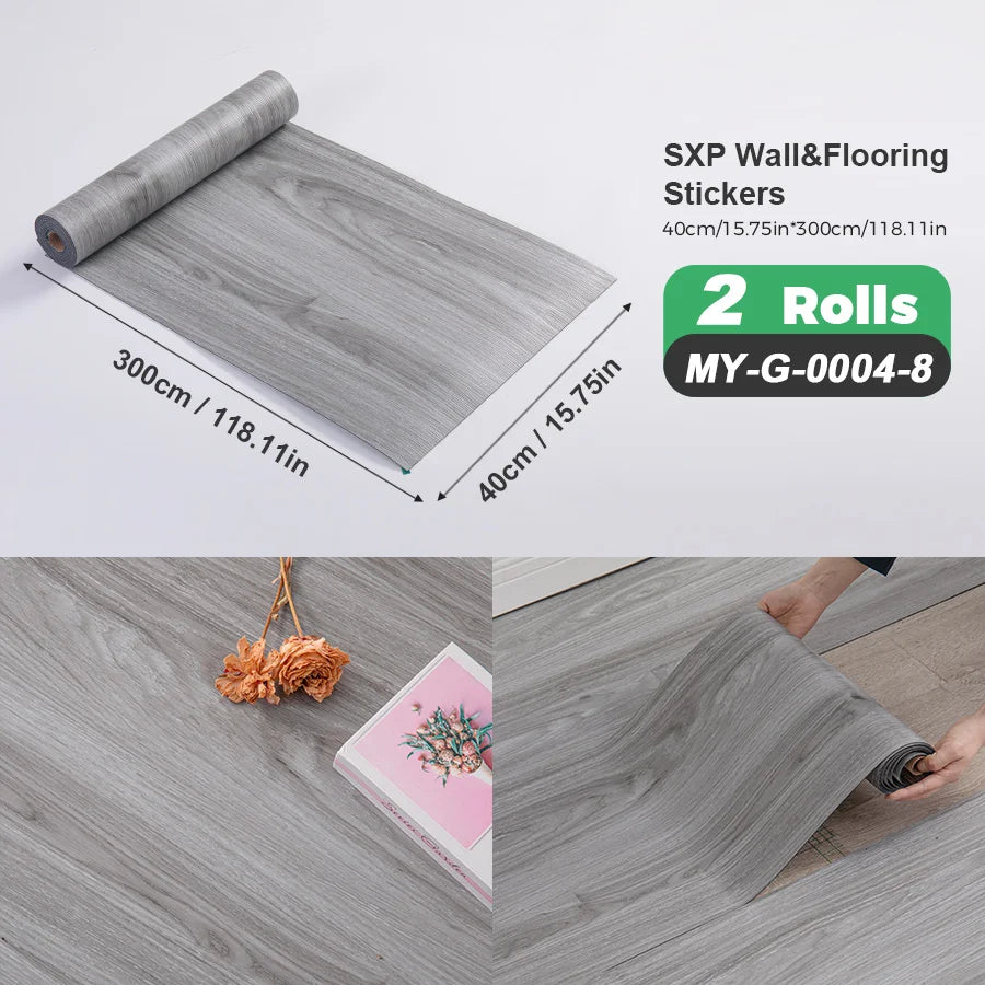 Self Adhesive Wall Floor Sticker Peel And Stick Wood Grain Marble Design