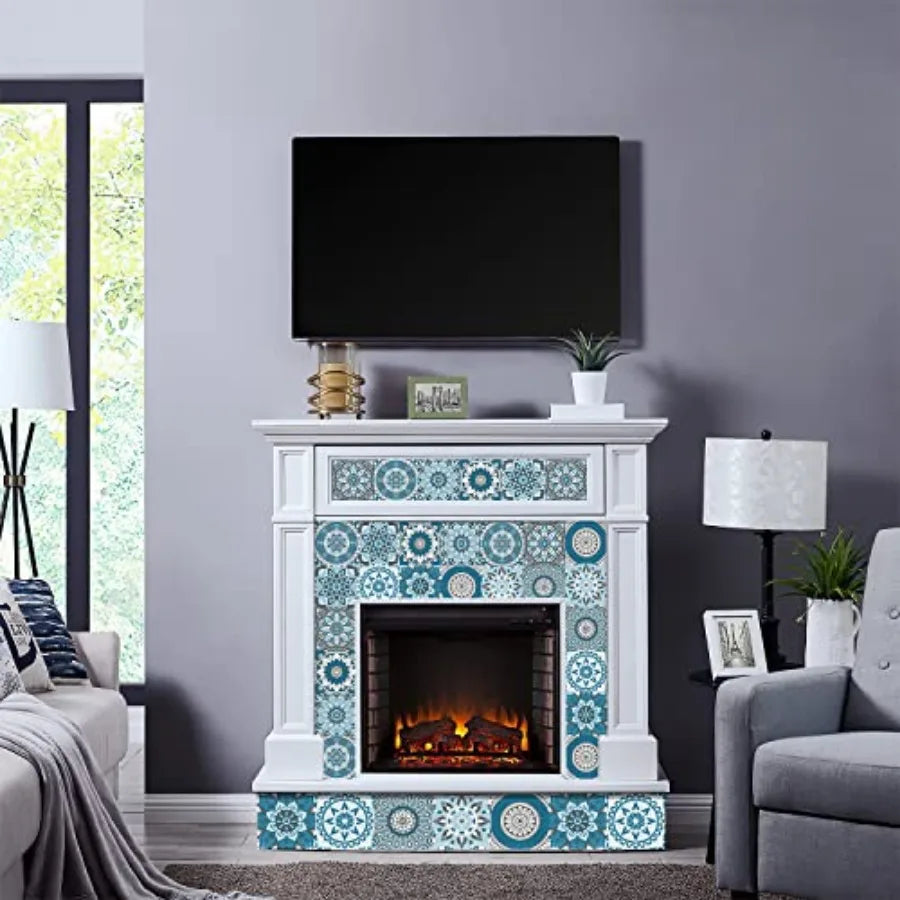 Moroccan Mandala Tile Stickers Peel And Stick Decorative Vinyl Wall