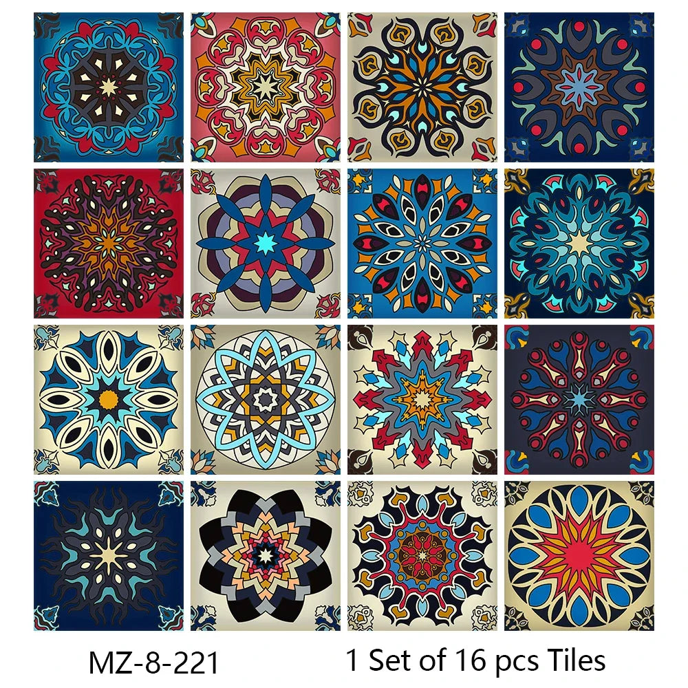 Matte Waterproof Tile Wall Sticker Peel And Stick PVC Mural