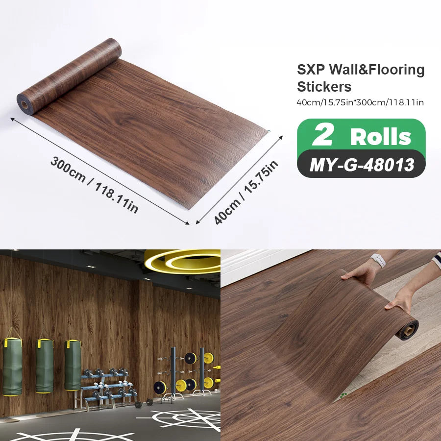 Self Adhesive Wall Floor Sticker Peel And Stick Wood Grain Marble Design