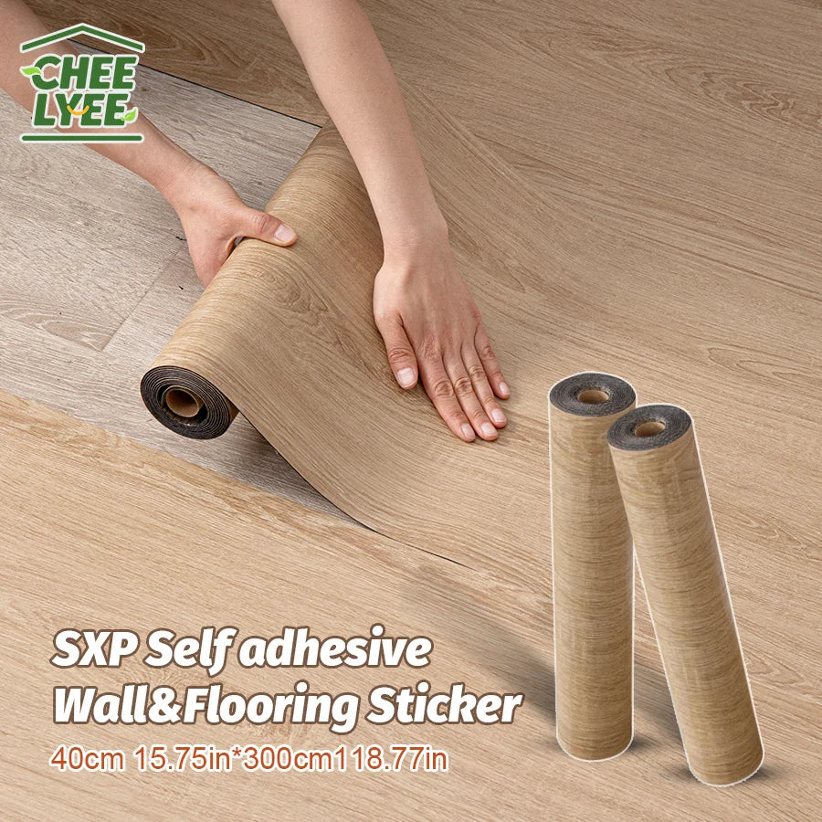 Self Adhesive Wall Floor Sticker Peel And Stick Wood Grain Marble Design