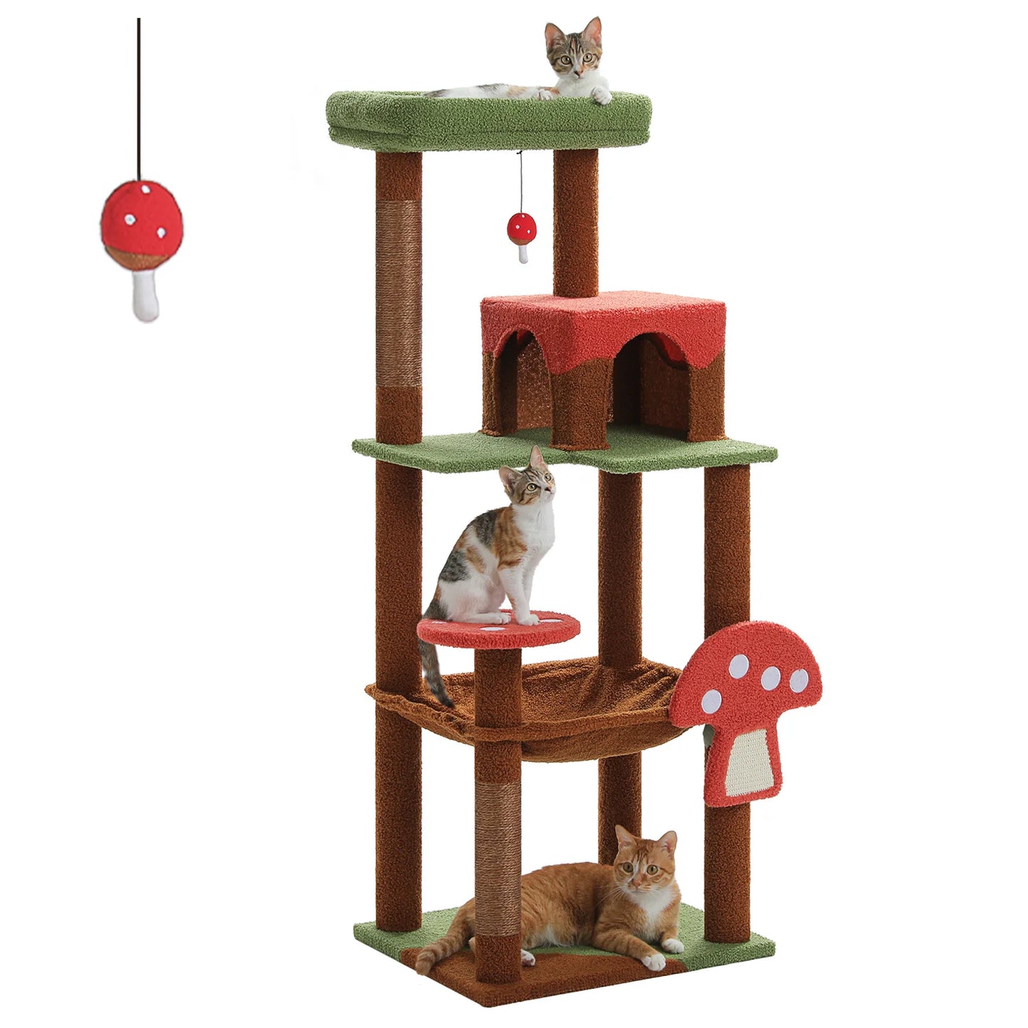 PAWZ Road Multi Level Cat Tree With Scratching Posts Indoor