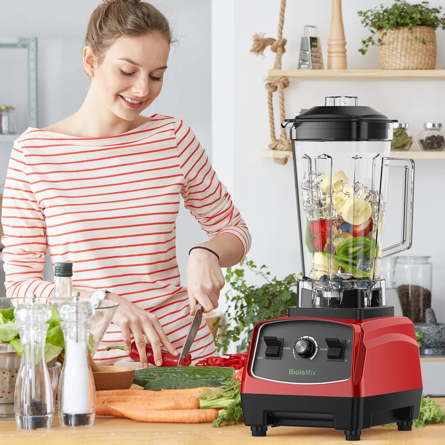 Biolomix 3HP 2200W BPA Free Heavy Duty Blender Mixer Juicer