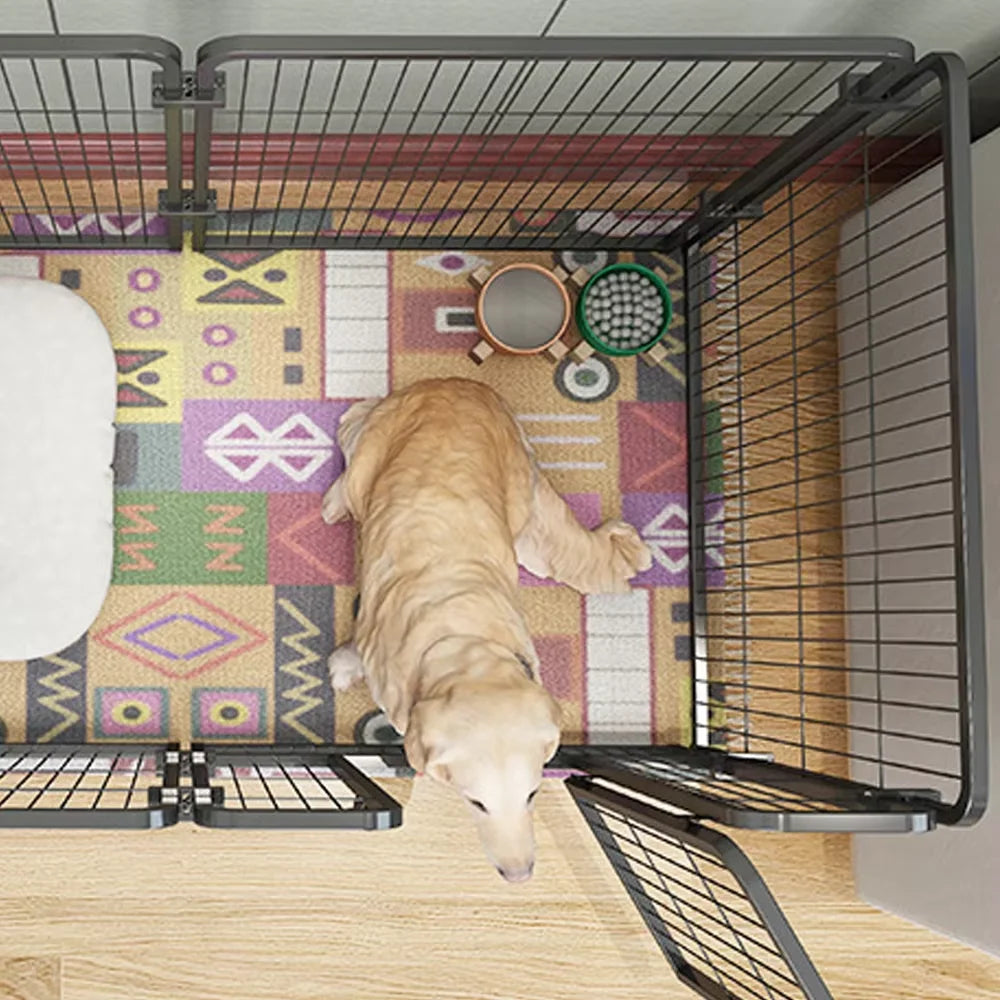 6 Panel Foldable Dog Fence Playpen Heavy Duty Pet Kennel
