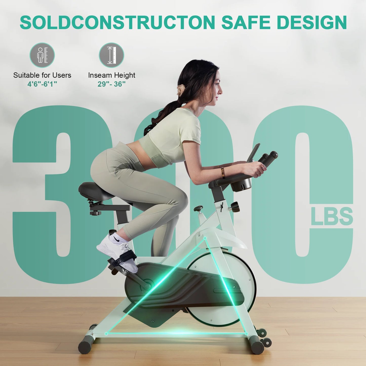 Superun Indoor Exercise Bike 32 Level Magnetic Resistance Low Noise
