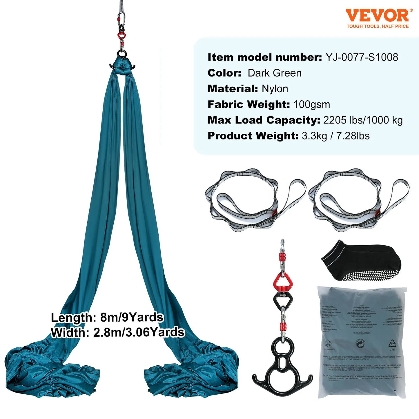 SucceBuy Aerial Yoga Hammock Starter Kit For All Levels Fitness
