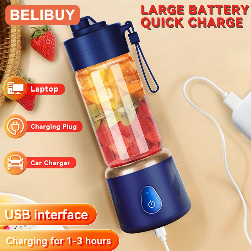 Portable USB Juicer Blender for Travel Citrus Squeezer Mini Household