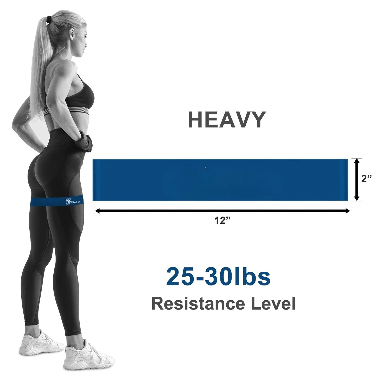 Fitness Resistance Loop Bands Set 10 Heavy Level Elastic Exercise