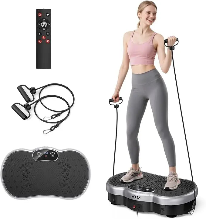 HTMM Fitness Vibration Plate Whole Body Exercise Machine With 120 Speed Levels