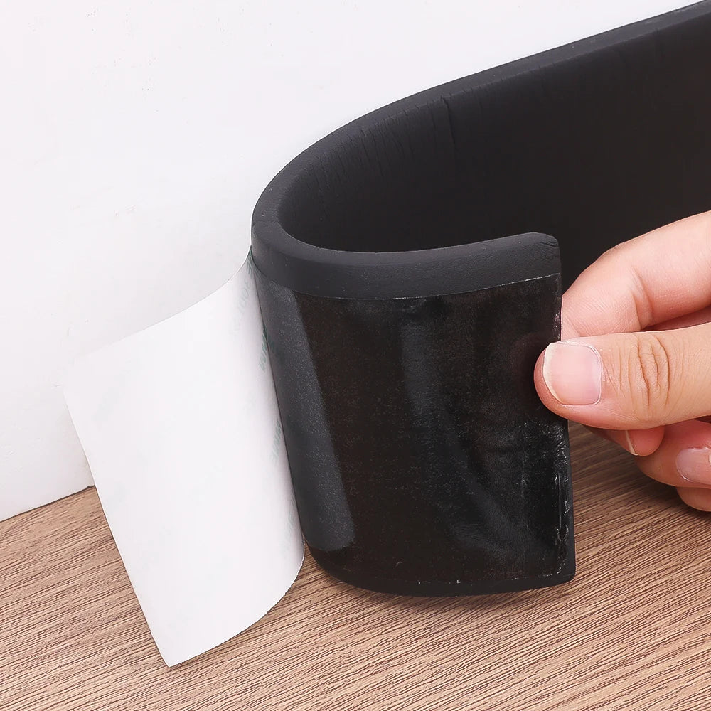 Waterproof Self-Adhesive Skirting Line Wall Stickers Anti-Collision Decoration