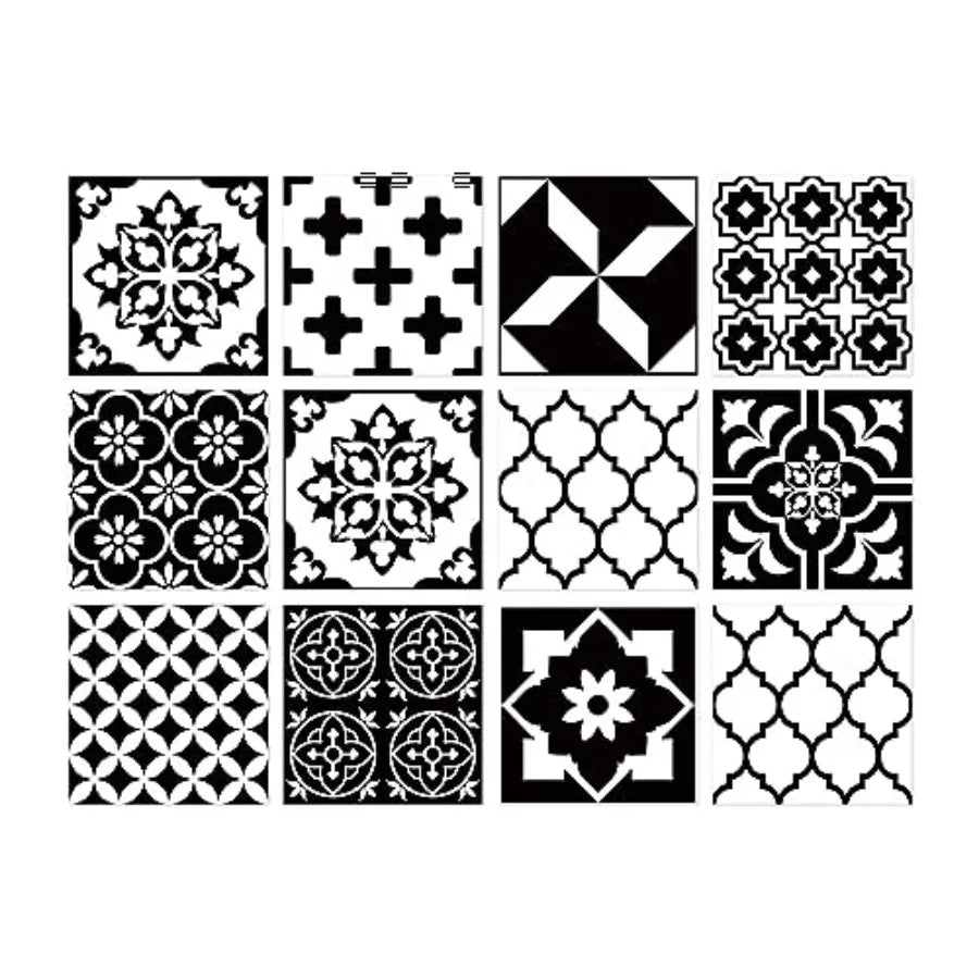 Moroccan Mandala Tile Stickers Peel And Stick Decorative Vinyl Wall