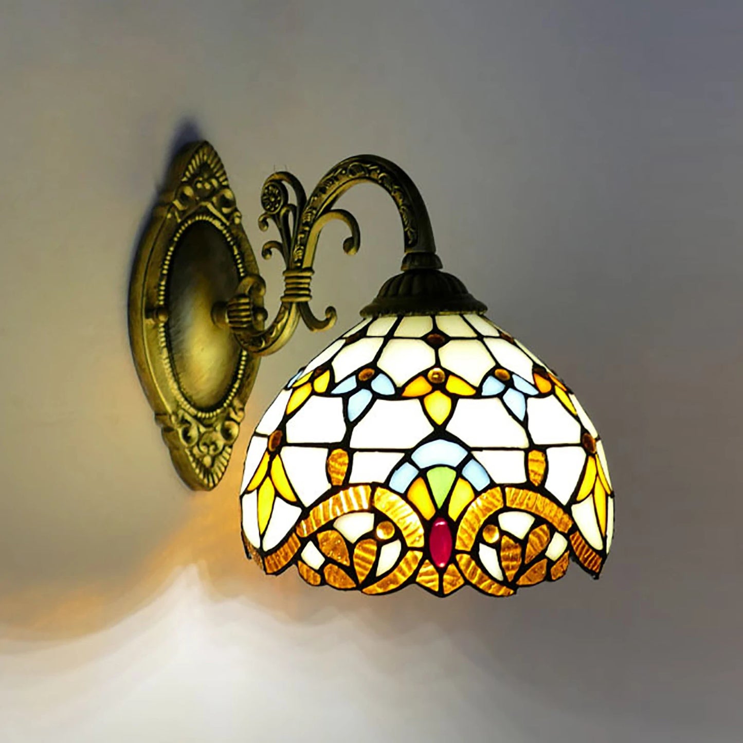 Vintage Dome Wall Lamp Retro Handmade Light For Living Room