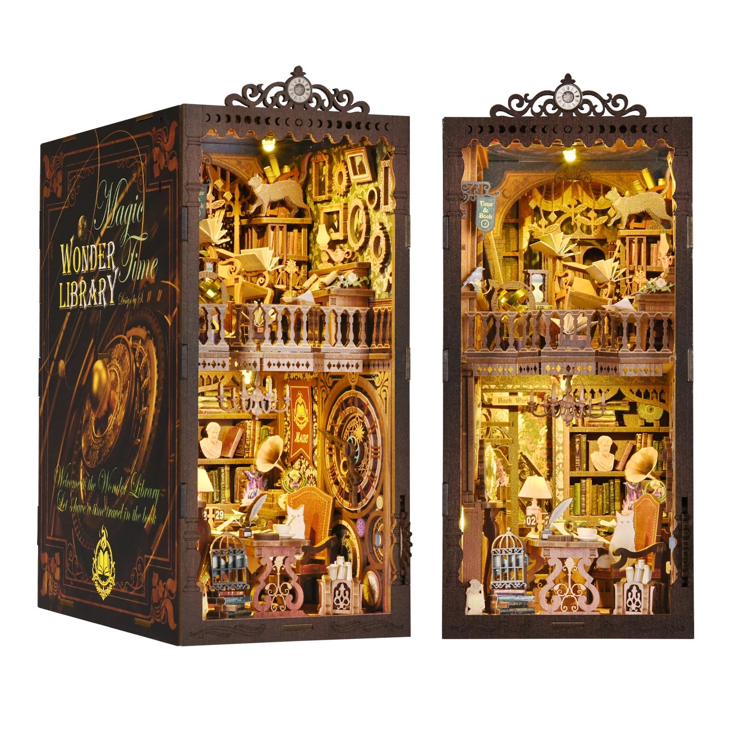 ASLOWSNAIL Book Nook Kit The Time Book Club Puzzle