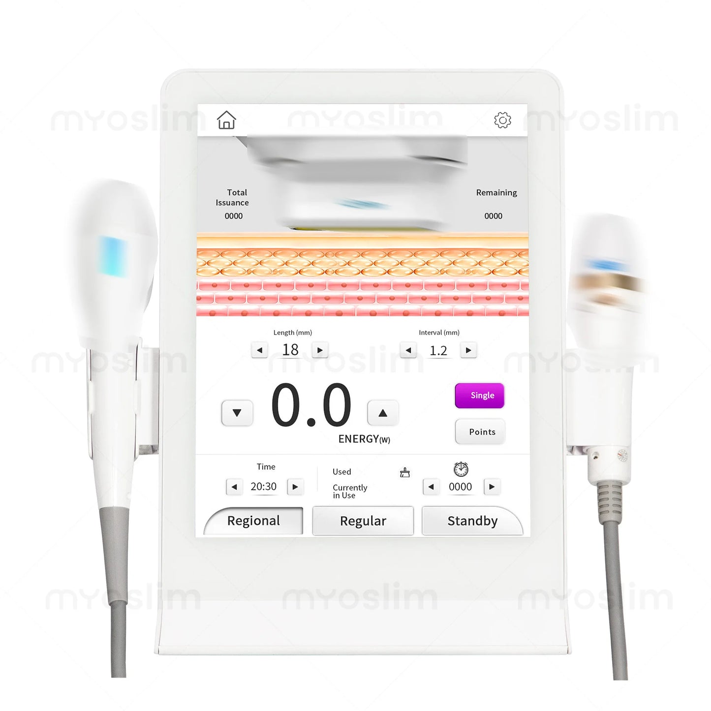 Myoslim Professional 2 In 1 Skin Beauty Star Anti Aging Machine Wrinkle Removal