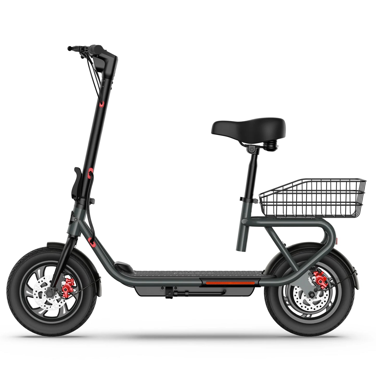 C10 600W Electric Bicycle Folding With Seat And Brakes