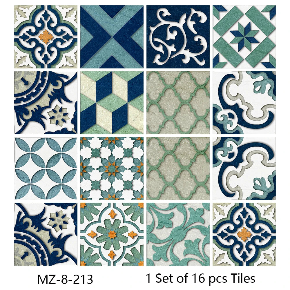 Matte Waterproof Tile Wall Sticker Peel And Stick PVC Mural