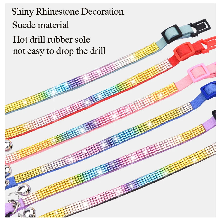 Cat Collar Rhinestone Breakaway Quick Release Safe Kitten