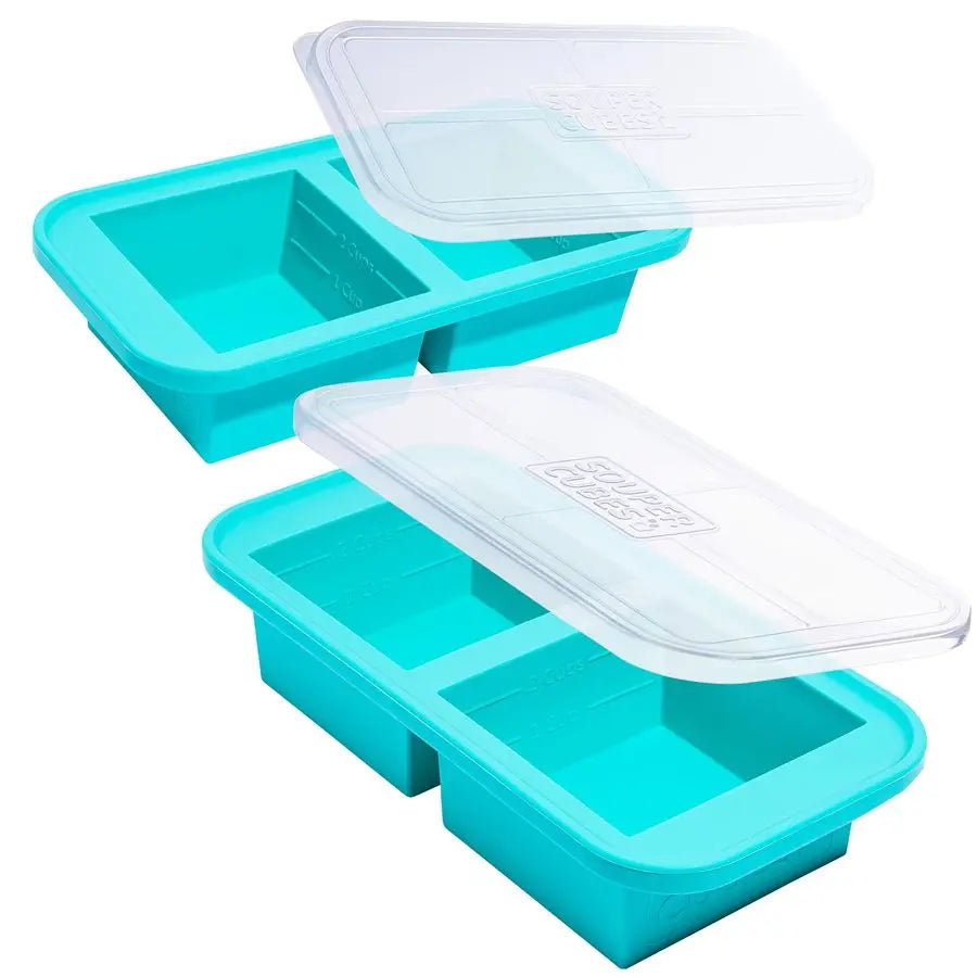 Silicone Freezer Molds With Lids For Freezing Soups And Leftovers
