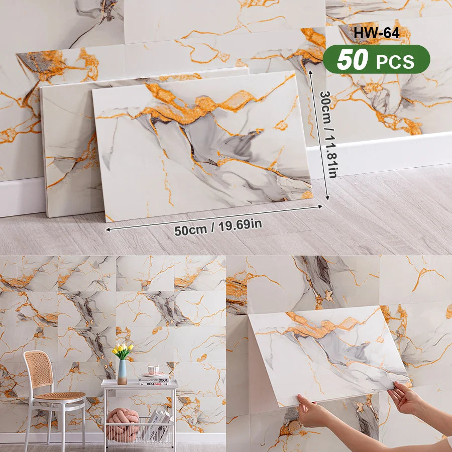 3D Self Adhesive Peel And Stick SXP Wall Tiles For Indoor Walls