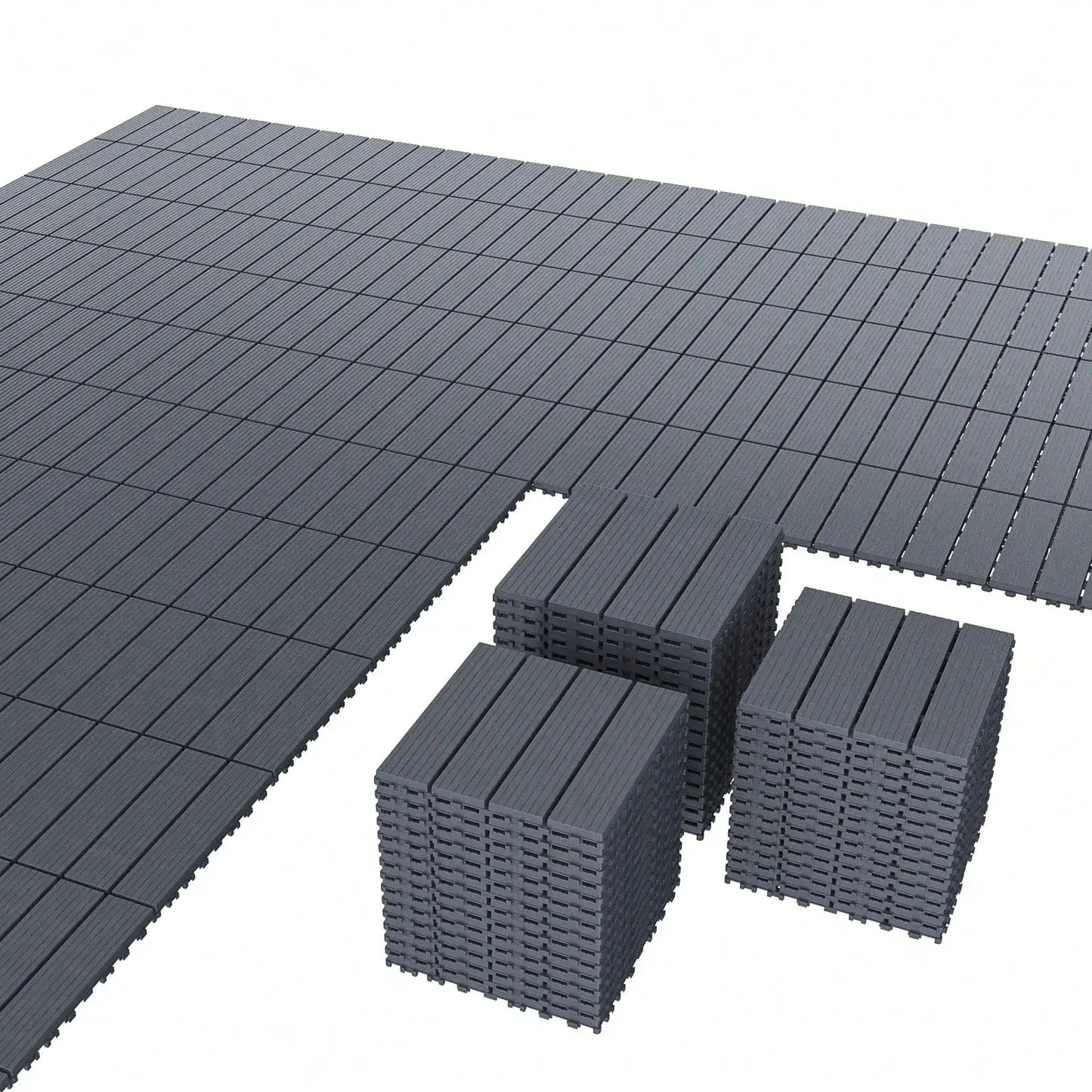 Plastic Interlocking Deck Tiles For Outdoor Patios And Balconies