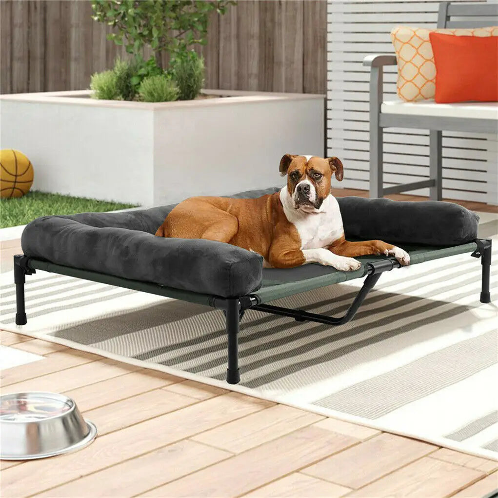 BINGOPAW Elevated Outdoor Indoor Dog Bed With Breathable Mesh