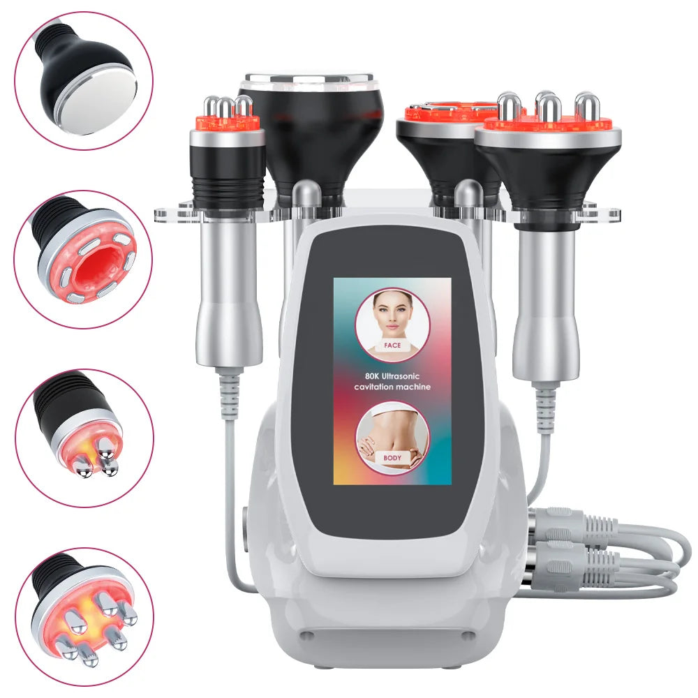 Ultrasonic Cavitation 4in1 Body Slimming Machine Facial Massager