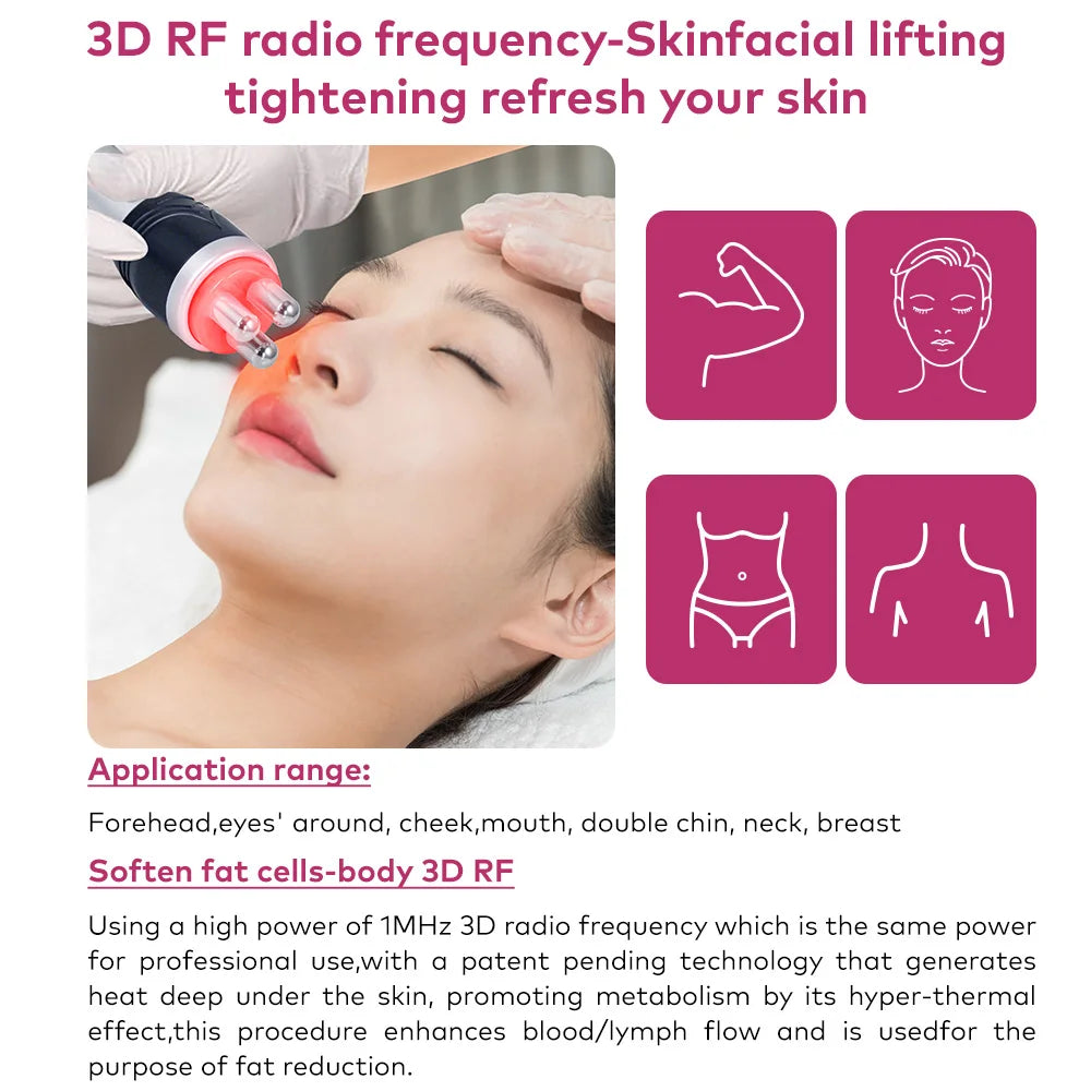 Ultrasonic Cavitation 4in1 Body Slimming Machine Facial Massager