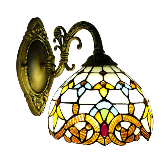 Vintage Dome Wall Lamp Retro Handmade Light For Living Room