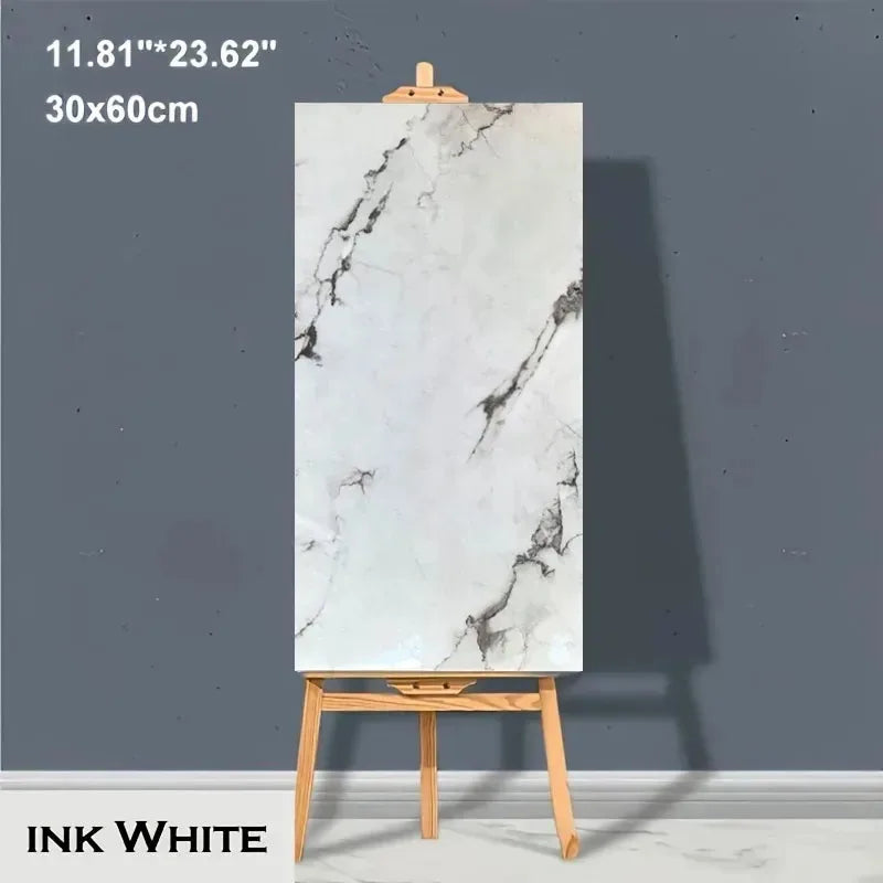 Self-Adhesive Marble PVC Floor Tiles Waterproof Peel Stick Removable
