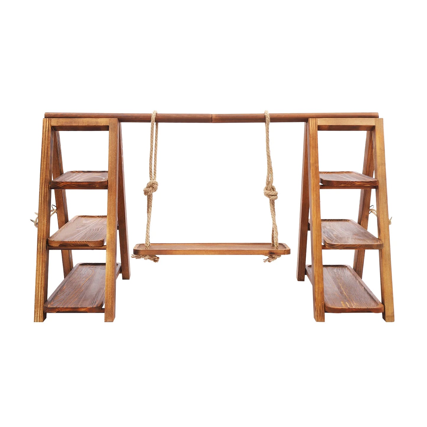 Bymaocar 3 Tier Solid Wood Dessert Stand Cupcake Display Rack